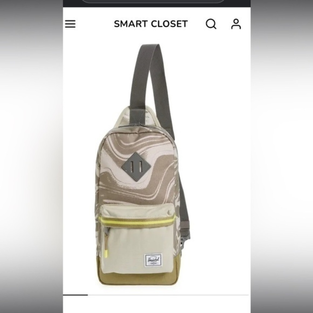 Herschel Supply Heritage Shoulder Bag in Pelican Marble /Dried Herb bag